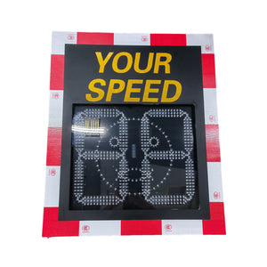 Digital Speed Display with Smiley Face Solar Radar Speed Limit Sign