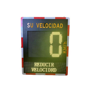Double LED Display Solar Radar Speed Limit Sign