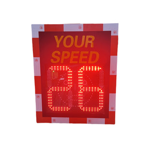 Digital Speed Display with Smiley Face Solar Radar Speed Limit Sign