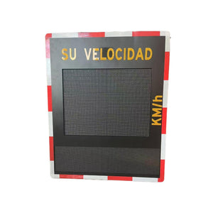 Double LED Display Solar Radar Speed Limit Sign