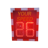 Digital Speed Display with Smiley Face Solar Radar Speed Limit Sign